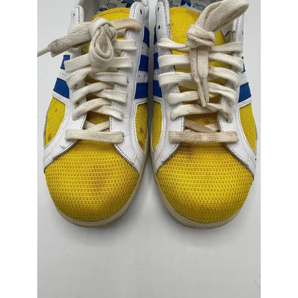 Adidas 011707 Spezial White Blue Yellow Mens Size 12 Pre-Owned No Box